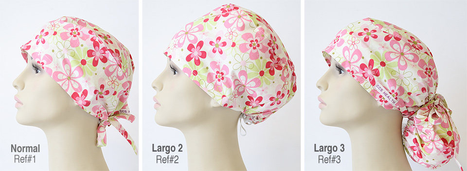 Gorros quirúrgicos pelo largo