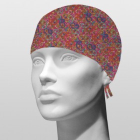 Paisley de colores (fondo fresa)